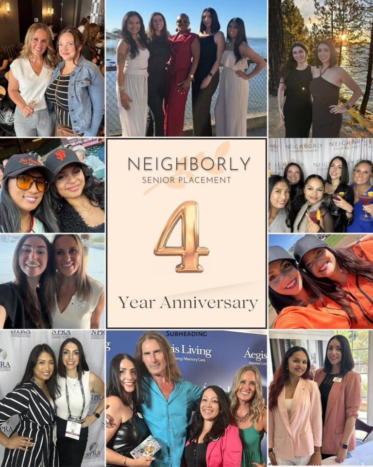 Neighborly Senior Placement LinkedIn post celebrating our woman-led Bay Area senior care team