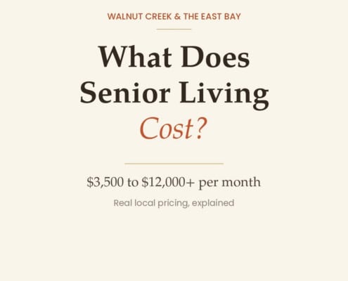 What does senior living cost? Walnut Creek and the East Bay: $3,500 to $12,000+ per month. Real local pricing, explained.