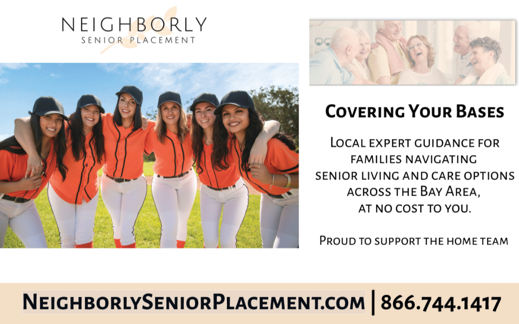 Covering Your Bases: Neighborly Senior Placement advertisement in the 2026 San Francisco Giants Yearbook