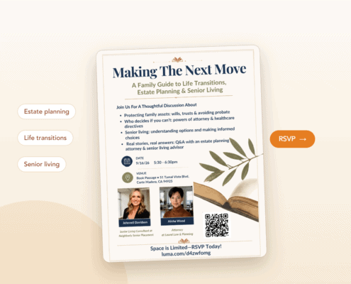 Making the Next Move: free family guide event, September 16, Corte Madera