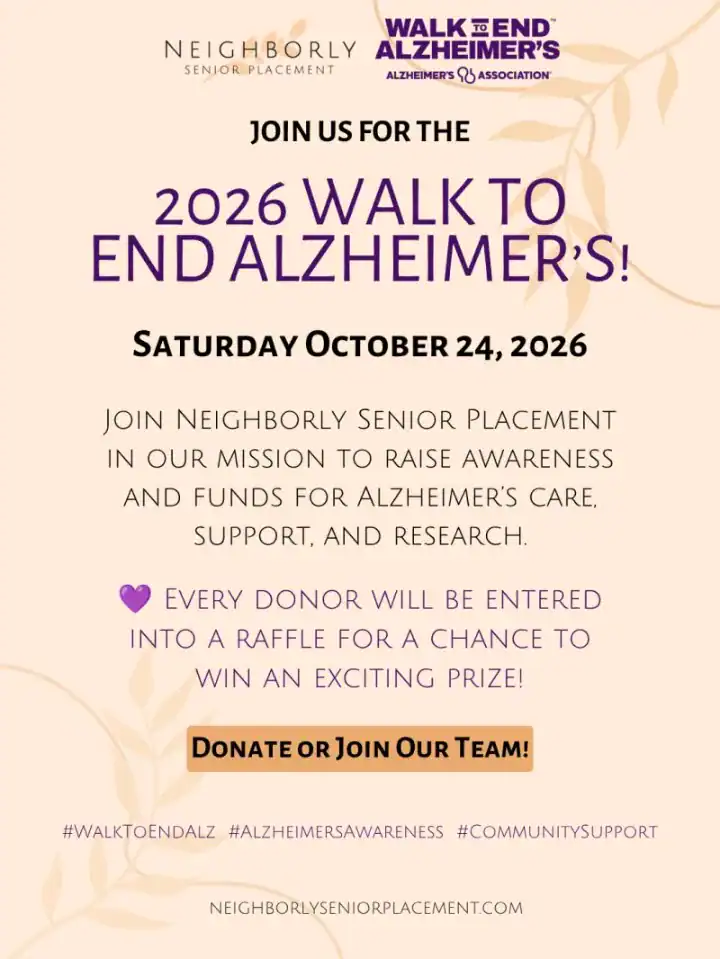 2026 Walk to End Alzheimer's, Saturday October 24: join or donate with Neighborly